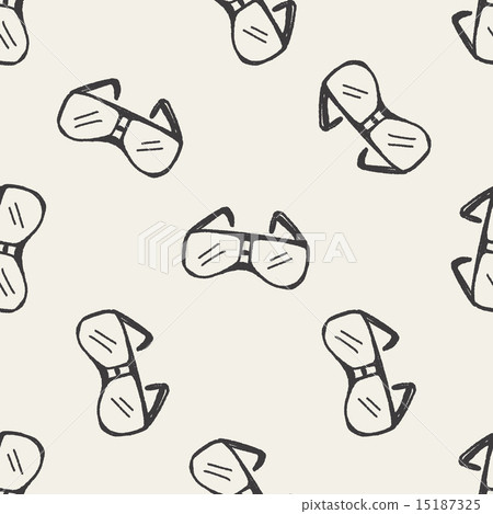 Doodle Glasses seamless pattern background Doodle Glasses seamless pattern background 15187325