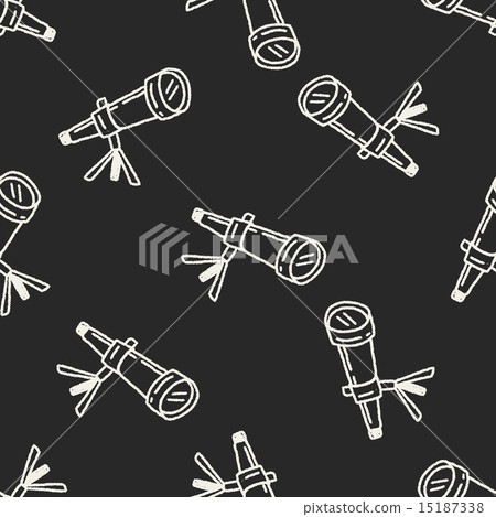 Doodle Telescope seamless pattern background Doodle Telescope seamless pattern background 15187338