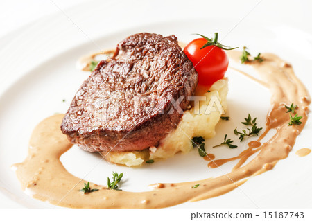 steak with mashed potatoes steak with mashed potatoes 15187743