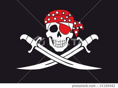 Jolly Roger pirate flag 15189482
