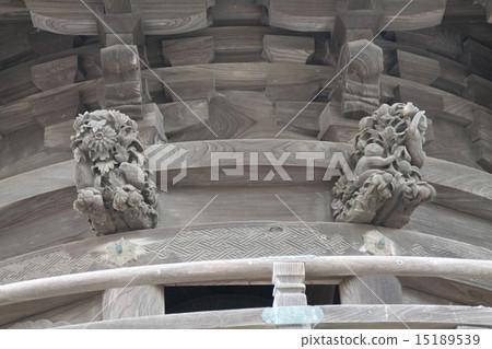 Watermark carving of monkeys and flowers Watermark carving of monkeys and flowers 15189539