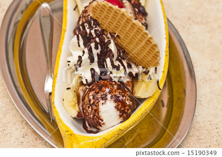 ice cream with banana ice cream with banana 15190349