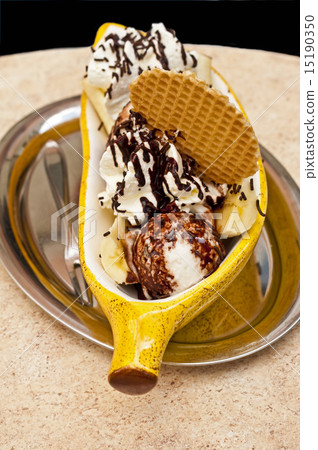 ice cream with banana ice cream with banana 15190350