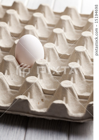 white egg in carton white egg in carton 15194698