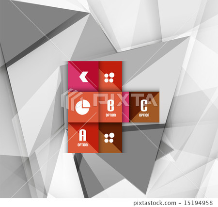 Geometric Option Business geometric option steps infographics - Stock Illustration ...