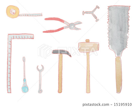 工具自己動手DIY工具木匠工具工具錘子主要磁帶測量儀器打孔扳手圖 15195910