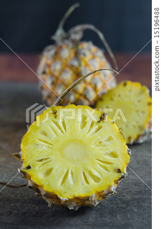ripe pineapple , yellow fruit ripe pineapple , yellow fruit 15196488