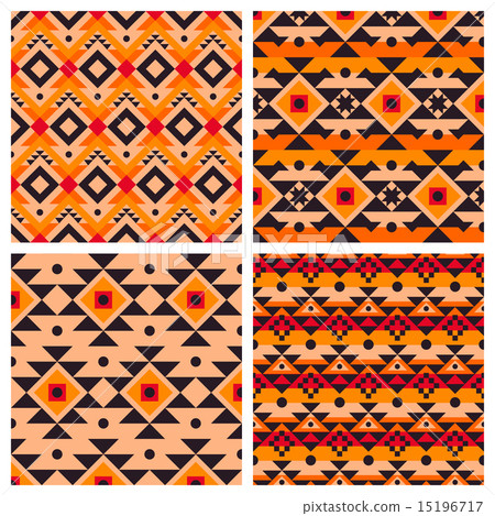 Geometric ethnic aztec mexican seamless patterns Geometric ethnic aztec mexican seamless patterns 15196717