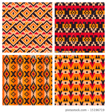Geometric ethnic aztec mexican seamless patterns Geometric ethnic aztec mexican seamless patterns 15196719