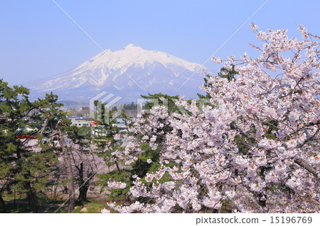 我們將從Hanasaku的弘前城堡觀察Iwakiyama。 15196769