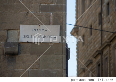 piazza della signoria sign piazza della signoria sign 15197276