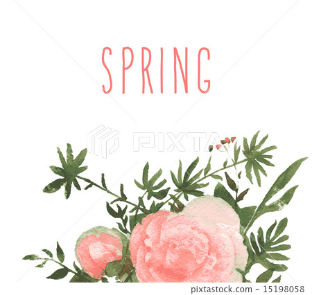 Hand Painted flowe vector 15198058
