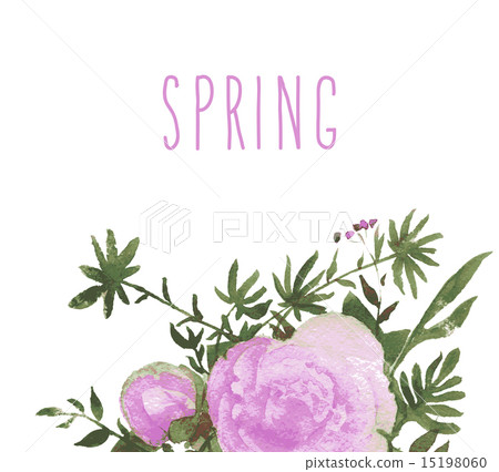 Hand Painted flowe vector 15198060