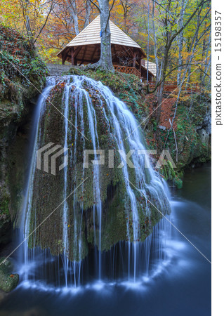 Bigar Cascade Falls in Beusnita Gorges, Romania 15198357