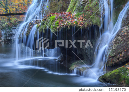 Bigar Cascade Falls in Beusnita Gorges, Romania 15198370