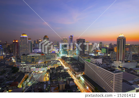 city scape in heart of bangkok thailand  15201412