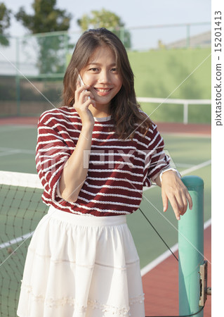 portrait of young beautiful asian woman 15201413