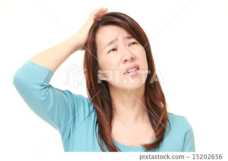 A confused woman 15202656