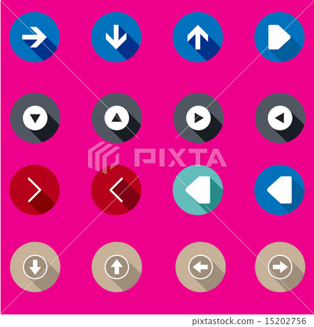 set of arrows in a flat design set of arrows in a flat design 15202756