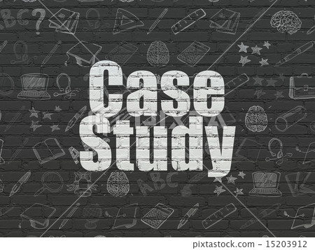Education concept: Case Study on wall background 15203912
