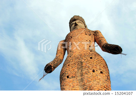 Buddha hindu style statue at Sala Kaew Ku,Thailand 15204107