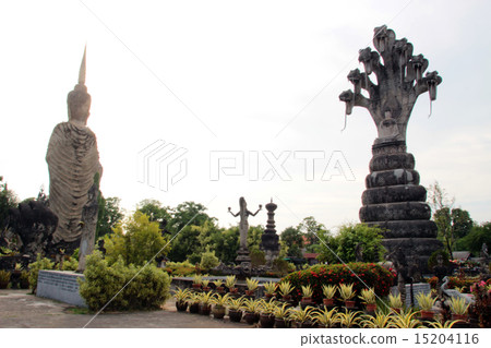 Buddha hindu statue at Sala Kaew Ku, Thailand 15204116