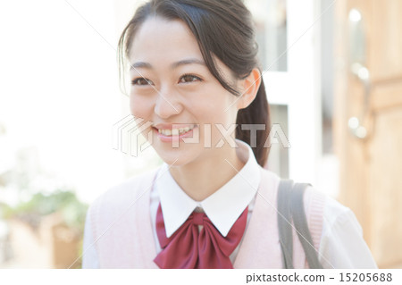 high school girl, grinning, smile 15205688