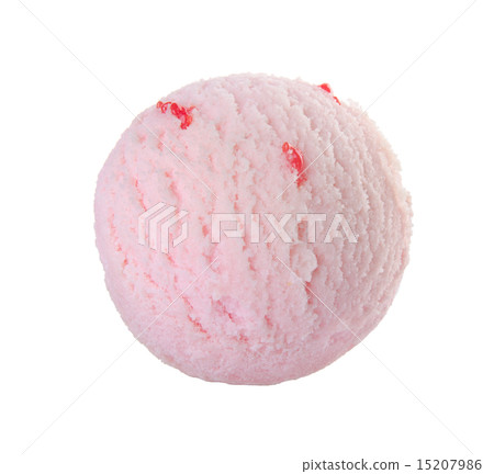 ice cream scoop. Strawberry ice cream. 15207986