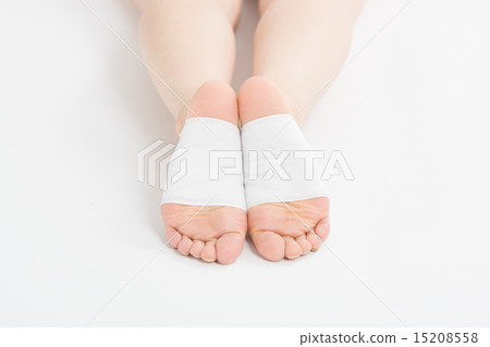 A woman with a soles foot sheet A woman with a soles foot sheet 15208558