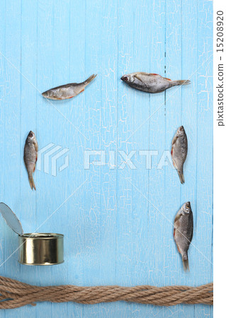 frame of dried fish, tincan twisted rope frame of dried fish, tincan twisted rope 15208920