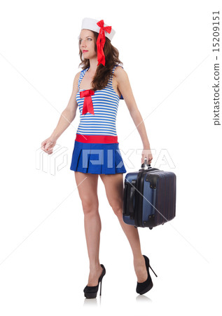Young woman preparing for vacation Young woman preparing for vacation 15209151