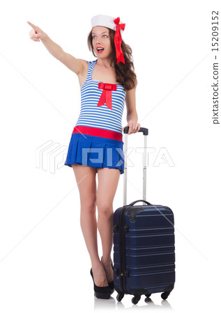 Young woman preparing for vacation Young woman preparing for vacation 15209152