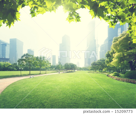 park in lujiazui financial centre, Shanghai, China park in lujiazui financial centre, Shanghai, China 15209773