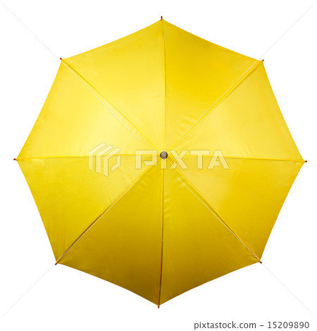 Yellow umbrella isolated on white background Yellow umbrella isolated on white background 15209890