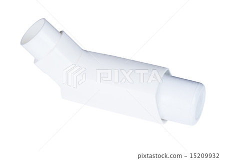 Asthma inhaler isolated on a white background Asthma inhaler isolated on a white background 15209932