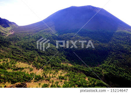 Mt. Asama seen from the outer ring and Yunohira Mt. Asama seen from the outer ring and Yunohira 15214647