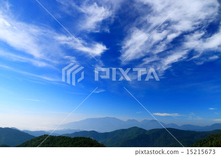 從Minami Aizu和Tashiroyama看到的日光嶺山 15215673