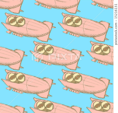 Sketch bobsled team in vintage style 15216131