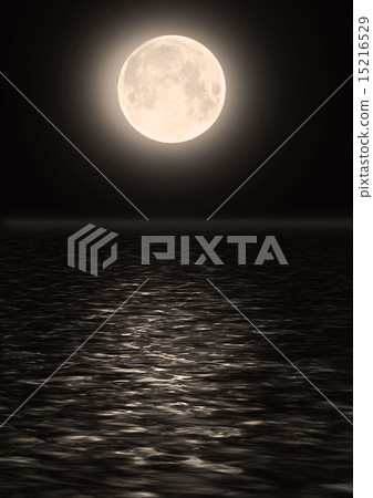 Full moon image with water Full moon image with water 15216529