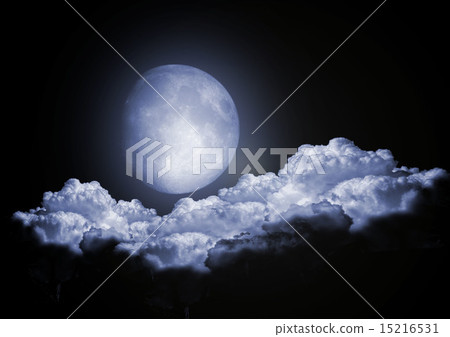 full moon in clouds full moon in clouds 15216531