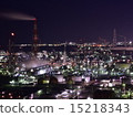 Yokkaichi Plant night view ② 15218343
