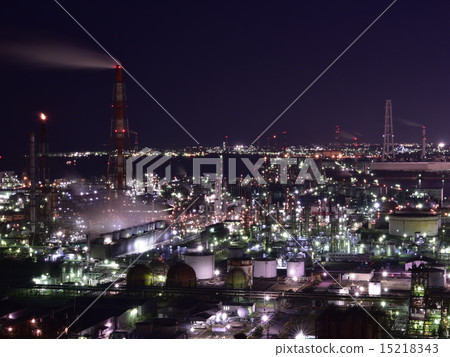 四日市工廠夜景② 四日市工廠夜景② 15218343