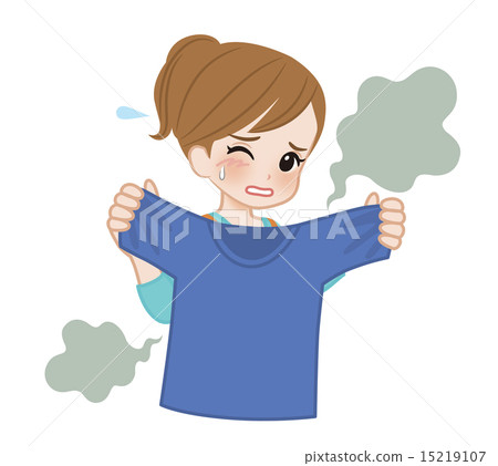 T-shirt smelling with fresh dry 15219107