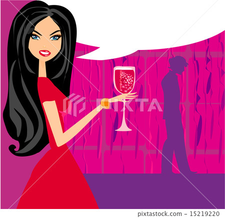 Angry Woman in bar Angry Woman in bar 15219220