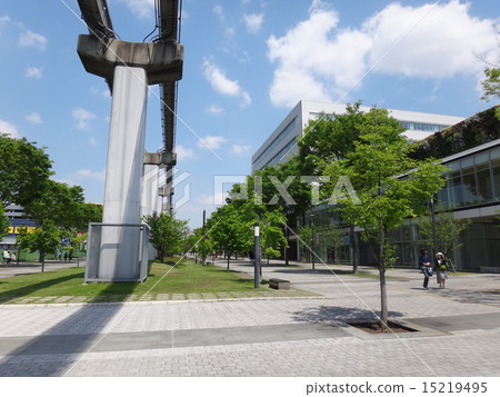 Tachikawa station front green area Below monorail 15219495