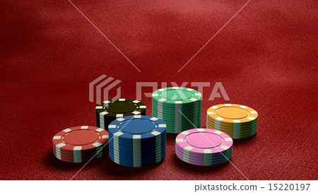casino chips low angle red table casino chips low angle red table 15220197