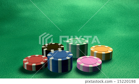 casino chips low angle 15220198