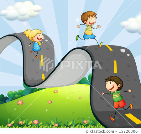 Children and road Children and road 15220306