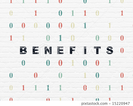 Finance concept: Benefits on wall background 15220947