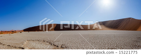 beautiful landscape of Hidden Vlei in Namib desert 15221775